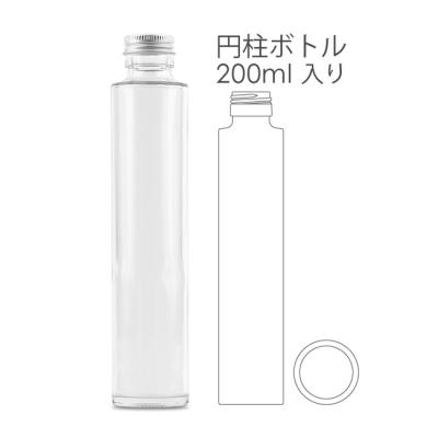 円柱ガラスボトル200ml-y01